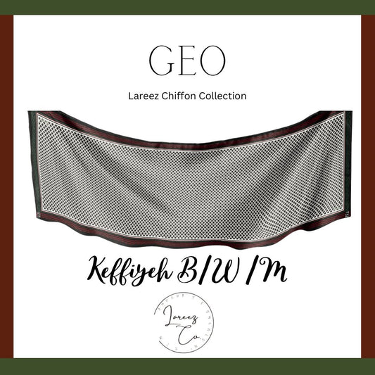 GEO collection - Keffiyeh B/W/M